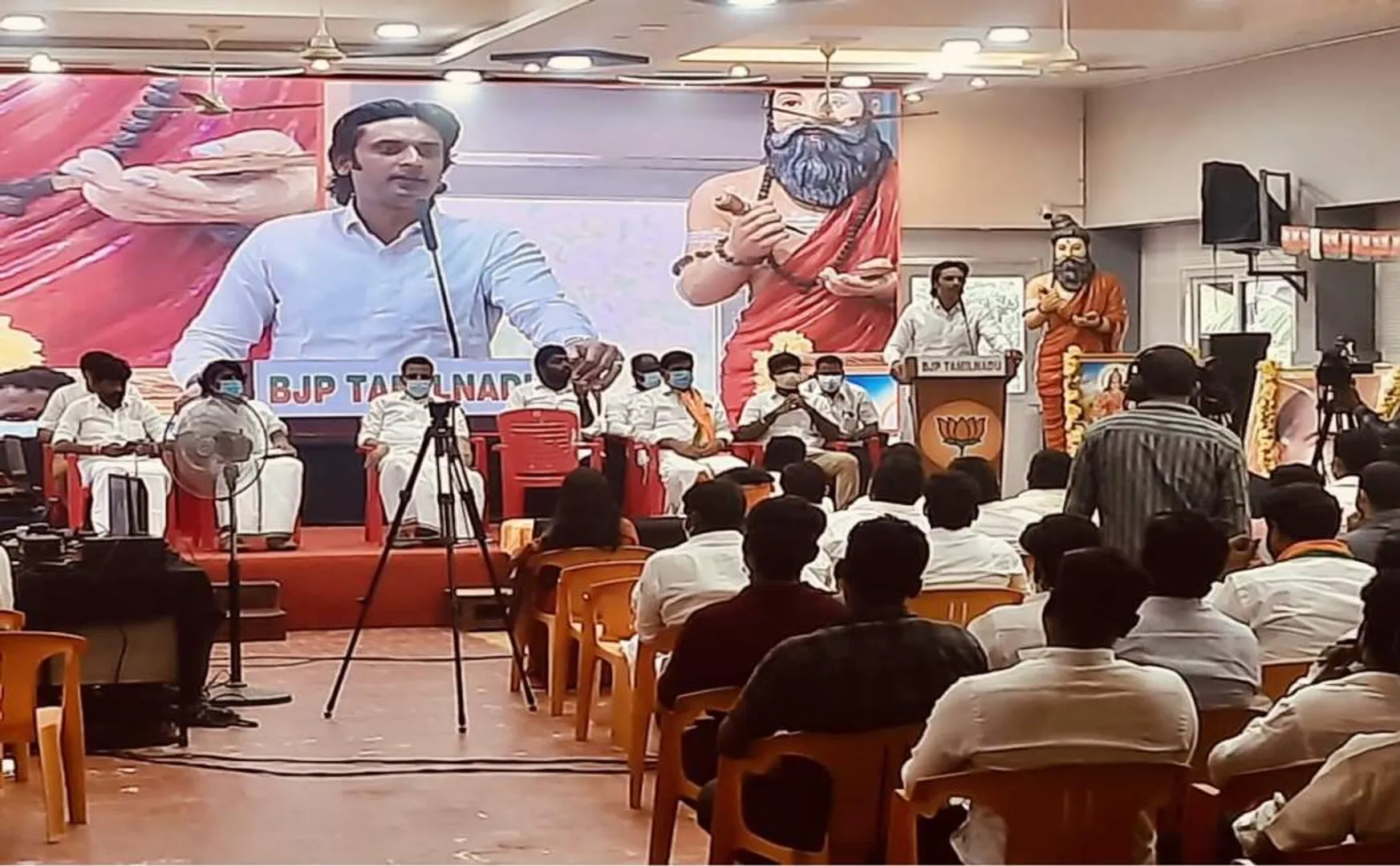 bjp meeting actor surya neet exam 